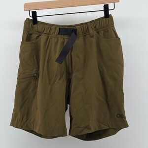 Outdoor Research Ferrosi Shorts Mens Small Green Belted Hiking Climbing  Utility